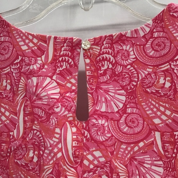 Vineyard Vines Girls Shell Print Tunic Summer Dress Beach Resort Pink Size 14 - Picture 6 of 7